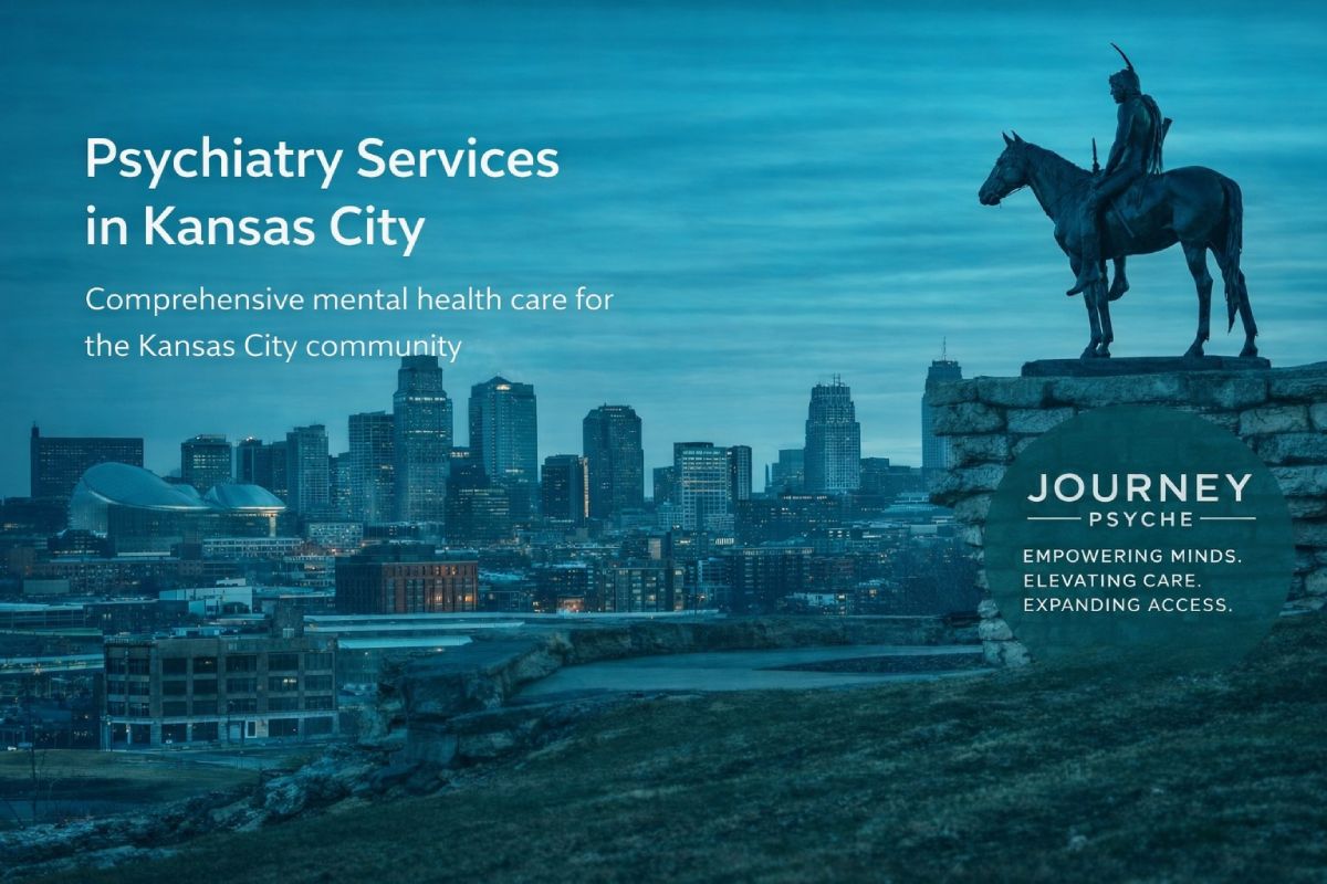 Kansas City skyline representing psychiatric care and mental health services in Kansas City, Missouri